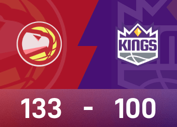 NBA戰報：約翰遜24分10板8助，老鷹133-100狂勝國王