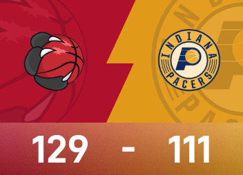 NBA戰報：巴雷特22分6板，暴龍129-111輕取步行者