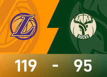 NBA戰報：東契奇41分9板6助，字母哥32分，湖人119-95雄鹿