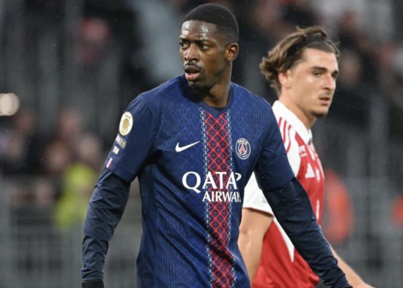 記者：阿什拉夫左踝韌帶受傷缺陣6-8週，登貝萊小腿肌肉受傷