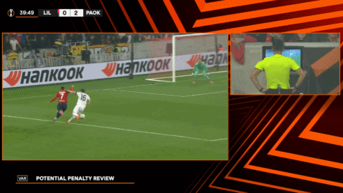 隊報：歐足總裁判官部門認為裡爾3-4塞薩洛尼基主裁判沒有誤判