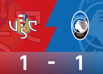 意甲戰報：瓦爾迪收穫意甲首球，克雷莫納1-1亞特蘭大