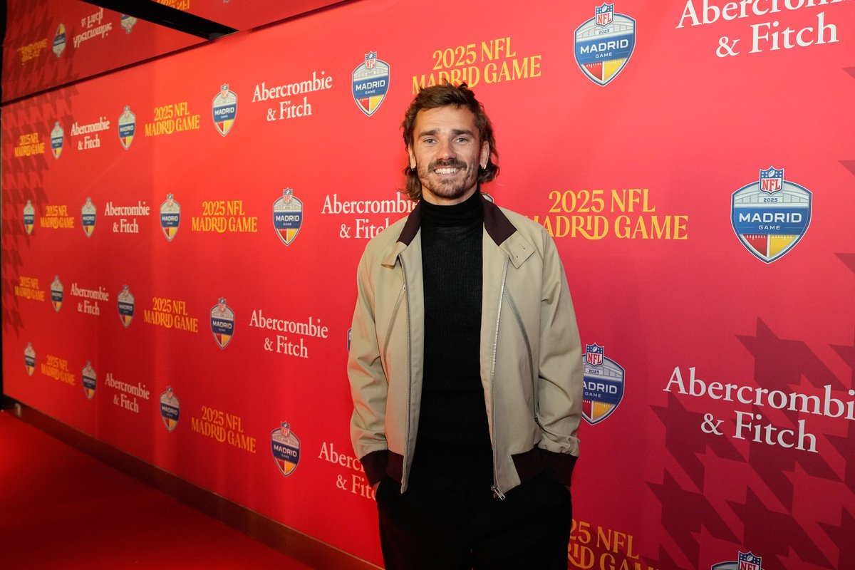NFL馬德里海外賽，格列茲曼、呂迪格、阿森西奧等到場觀戰